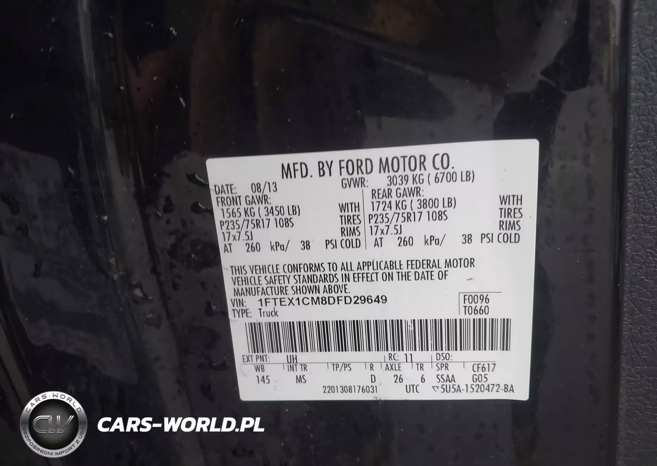 2013 Ford F-150 Xlt VIN:1FTEX1CM8DFD29649 - 9