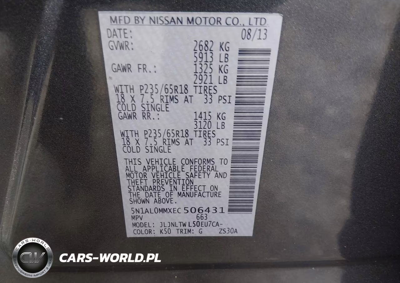 2014 Infiniti Qx60 VIN:5N1AL0MMXEC506431 - 9