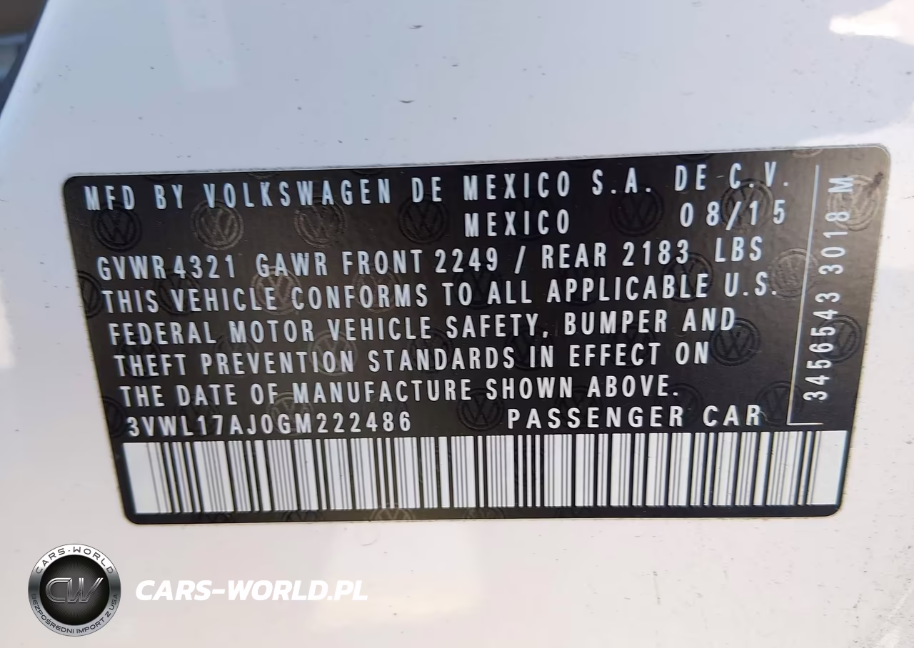 2016 Volkswagen Jetta 1.8T Sel VIN:3VWL17AJ0GM222486 - 9