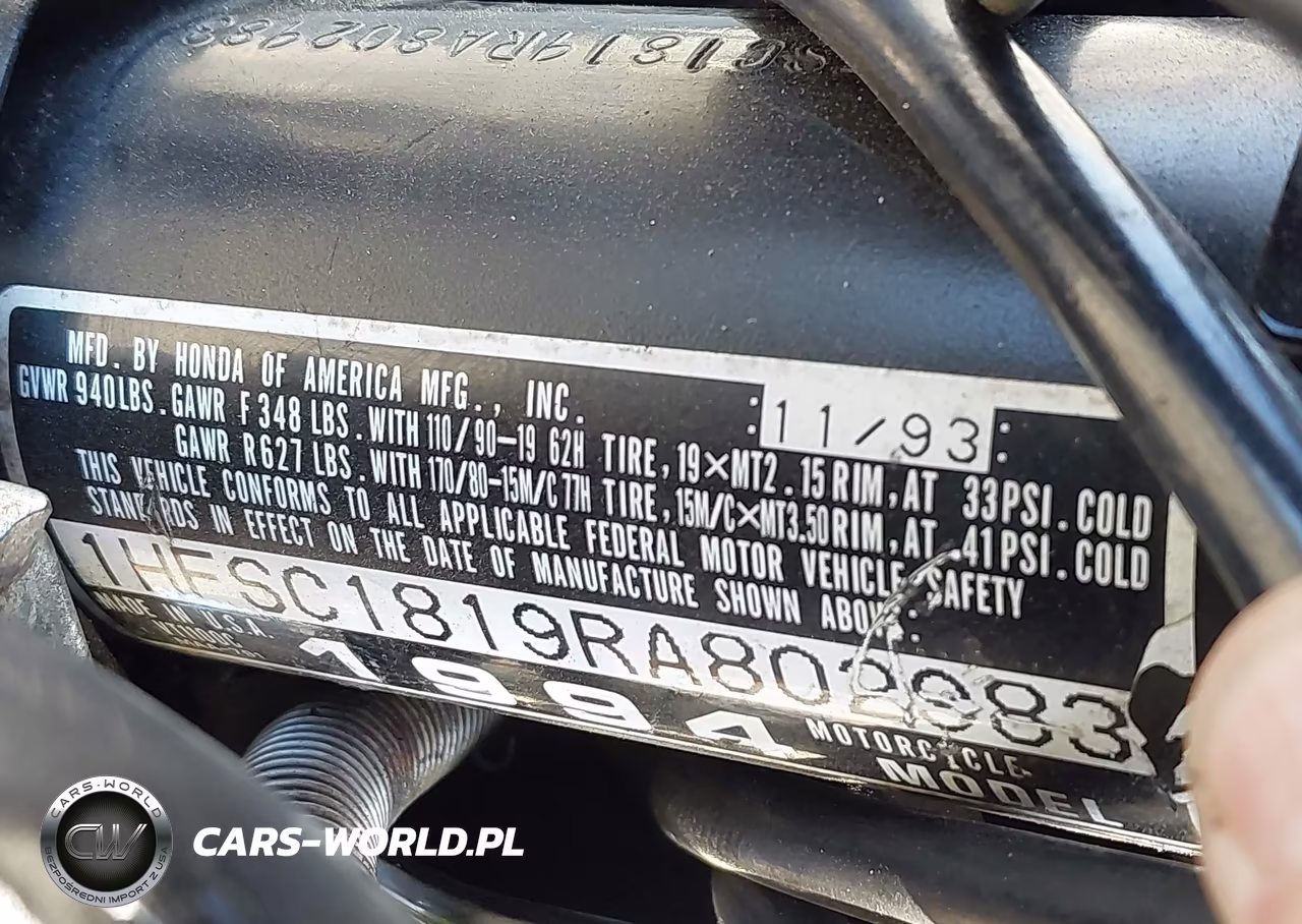 1994 Honda Vt1100 C VIN:1HFSC1819RA802983 - 10