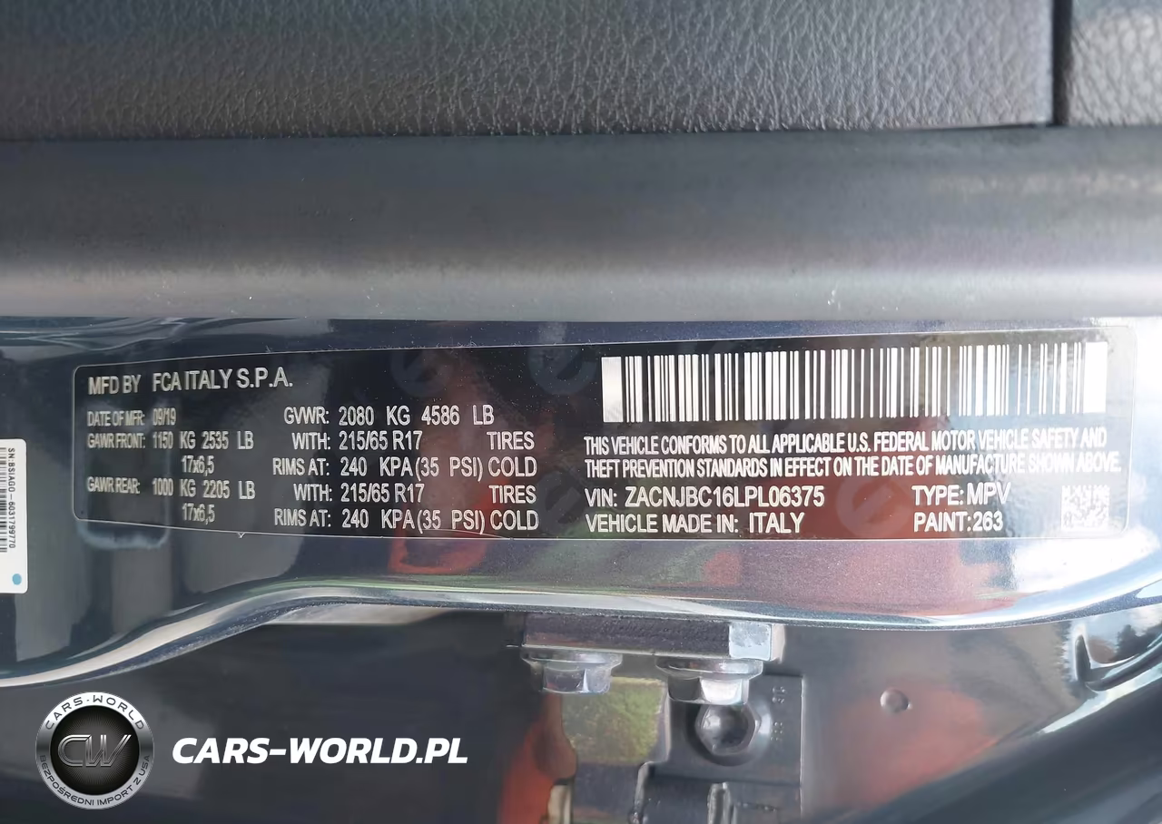 2020 Jeep Renegade Trailhawk 4X4 VIN:ZACNJBC16LPL06375 - 9
