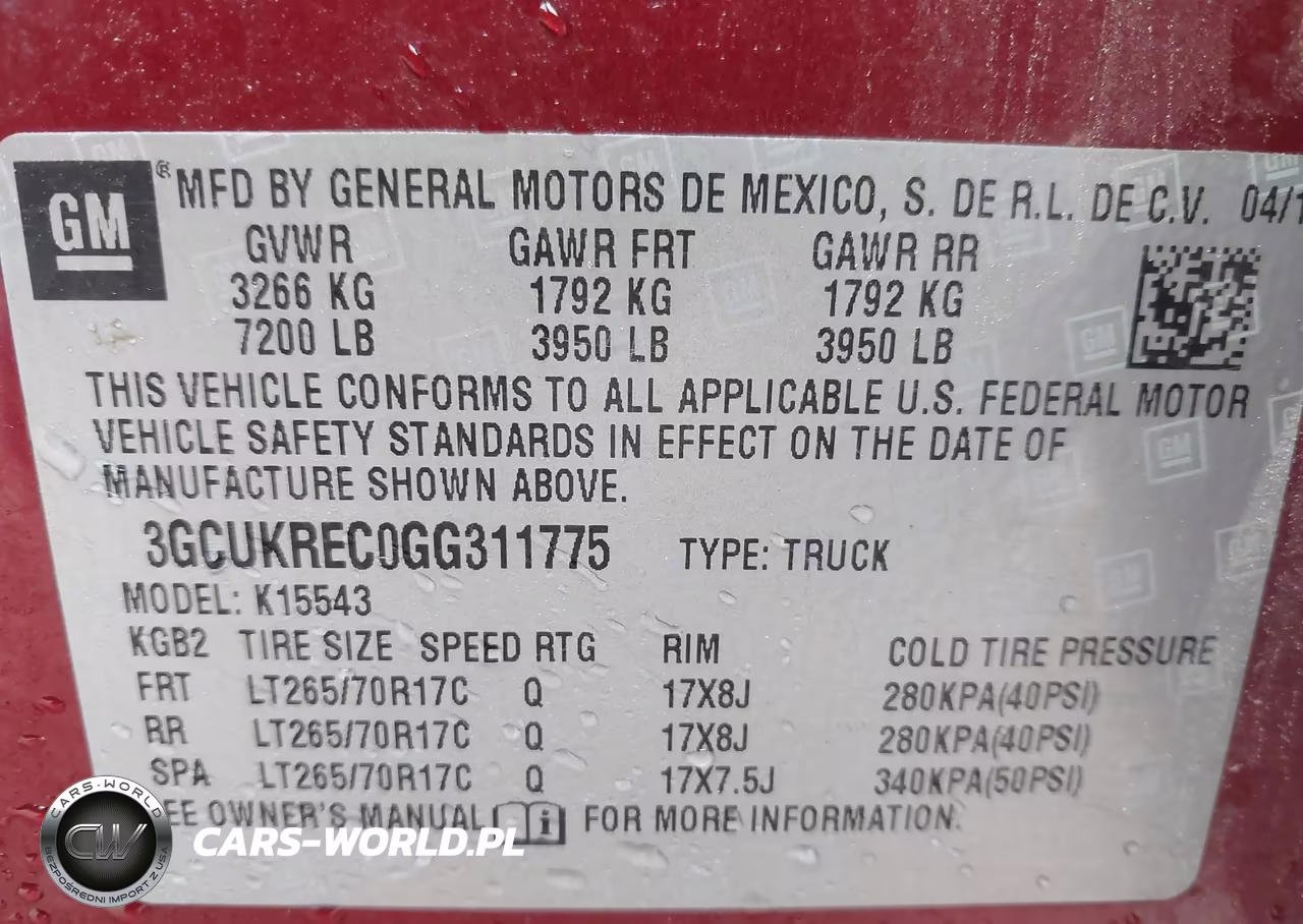 2016 Chevrolet Silverado 1500 1Lt VIN:3GCUKREC0GG311775 - 9