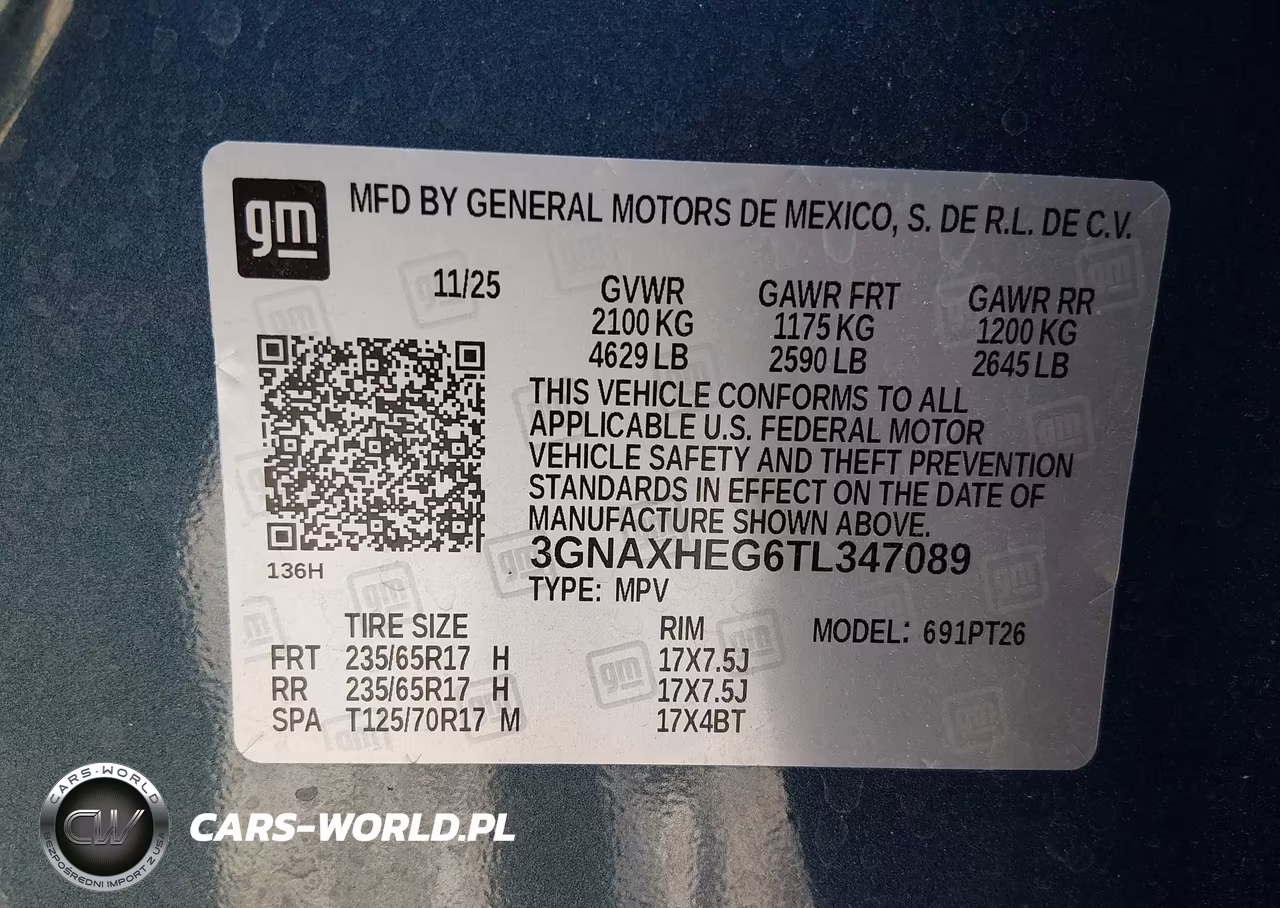 2026 Chevrolet Equinox Fwd Lt VIN:3GNAXHEG6TL347089 - 9