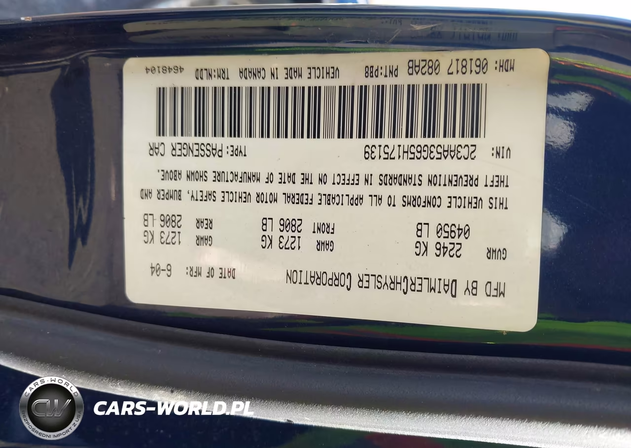 2005 Chrysler 300 Touring VIN:2C3AA53G65H175139 - 9