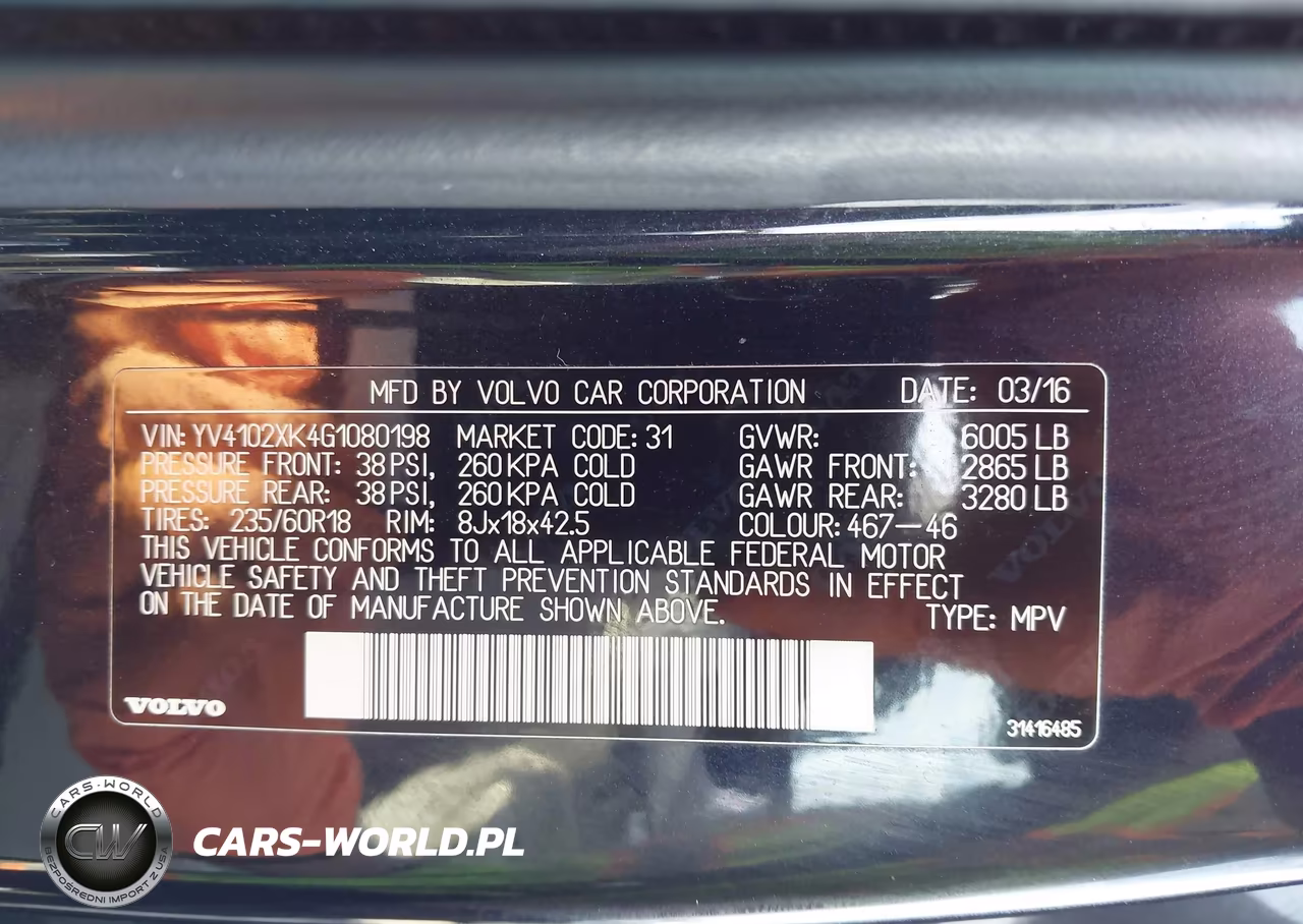 2016 Volvo Xc90 T5 Momentum VIN:YV4102XK4G1080198 - 9