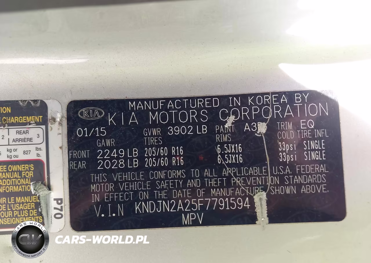 2015 Kia Soul VIN:KNDJN2A25F7791594 - 9