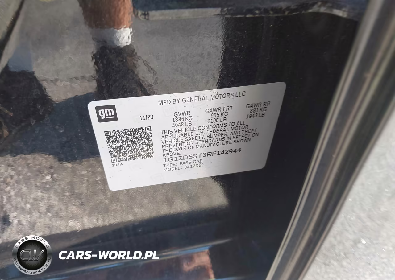 2024 Chevrolet Malibu Fwd 1Lt VIN:1G1ZD5ST3RF142944 - 9