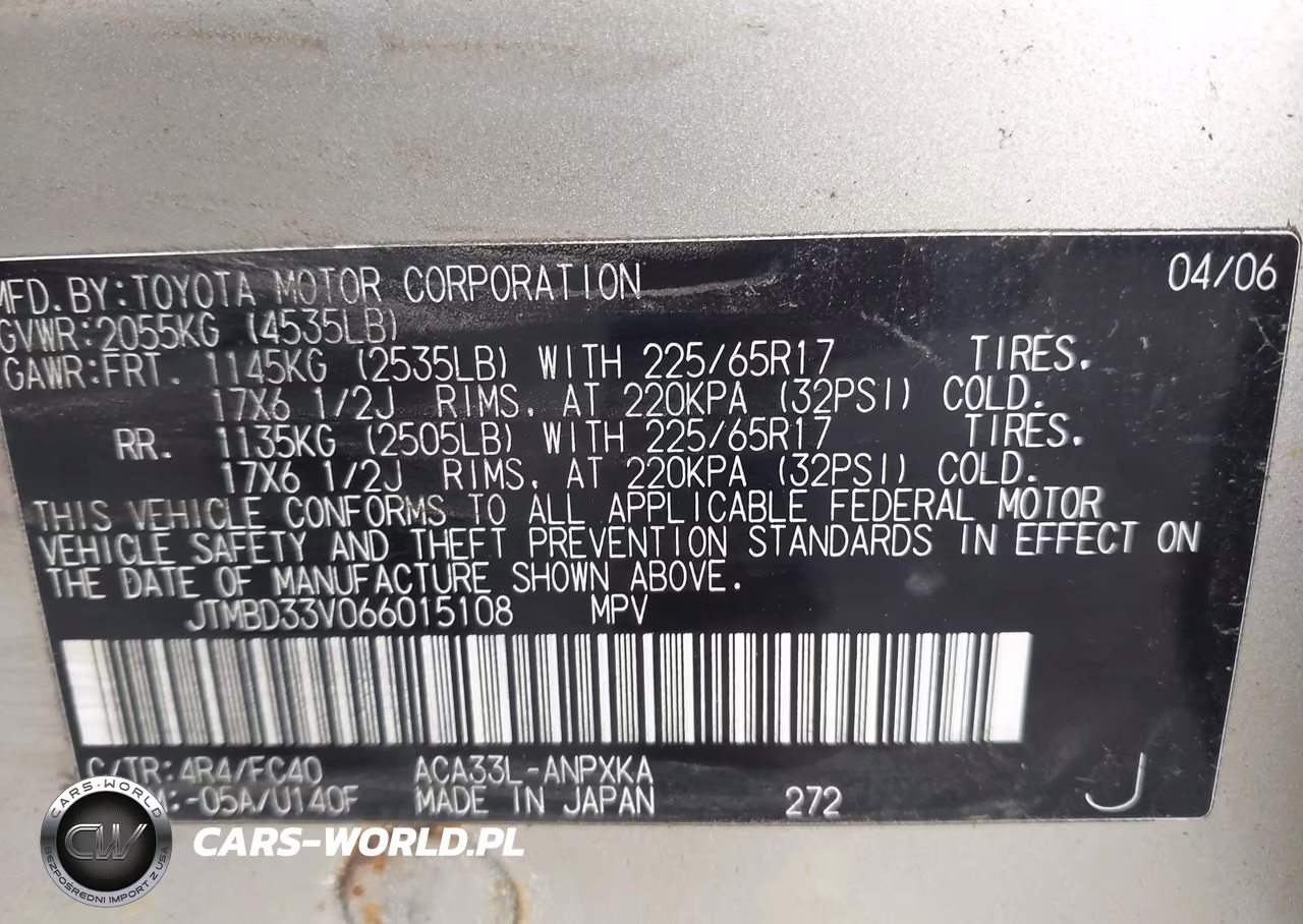 2006 Toyota Rav4 VIN:JTMBD33V066015108 - 9