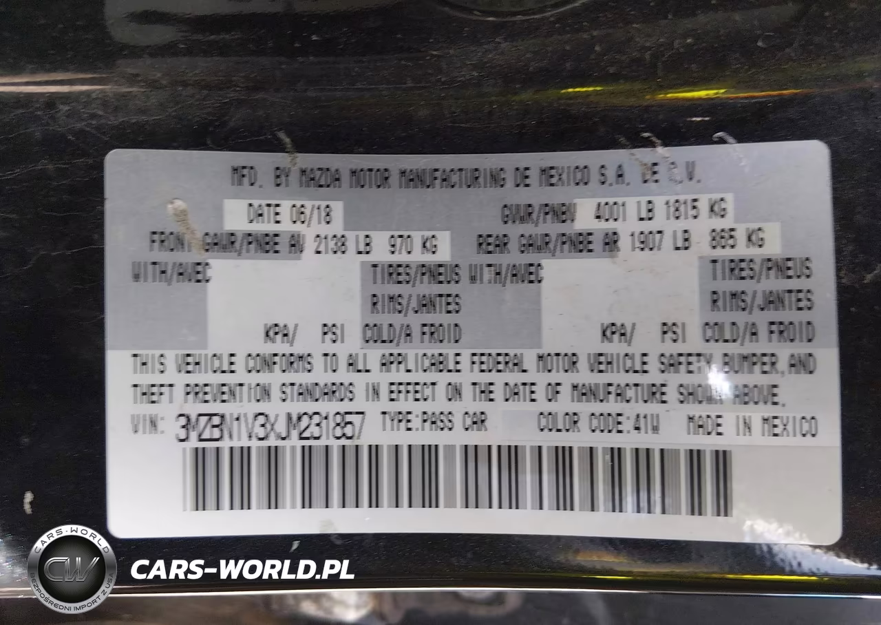 2018 Mazda Mazda3 Touring VIN:3MZBN1V3XJM231857 - 9