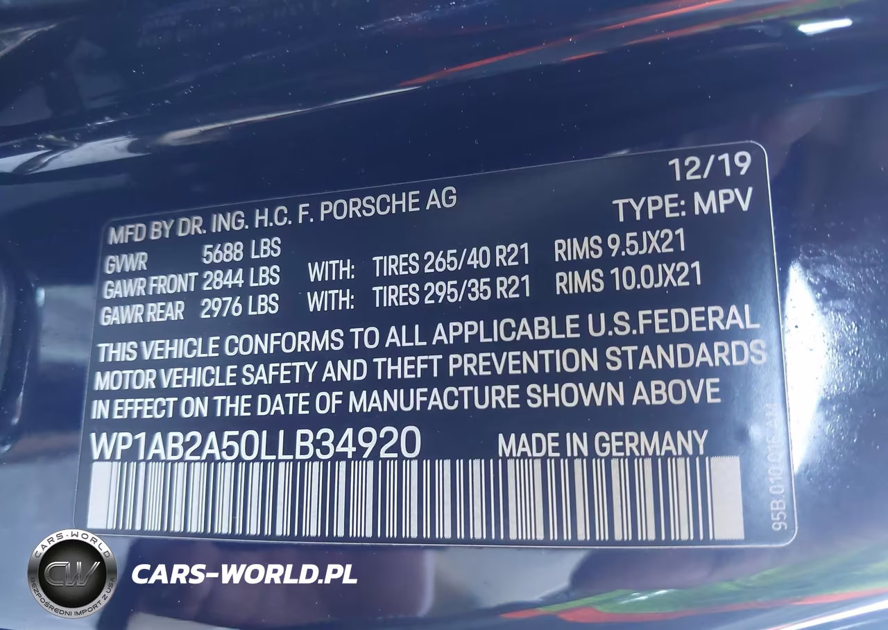 2020 Porsche Macan S VIN:WP1AB2A50LLB34920 - 9