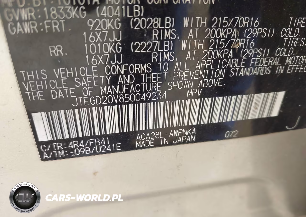 2005 Toyota Rav4 VIN:JTEGD20V850049234 - 9