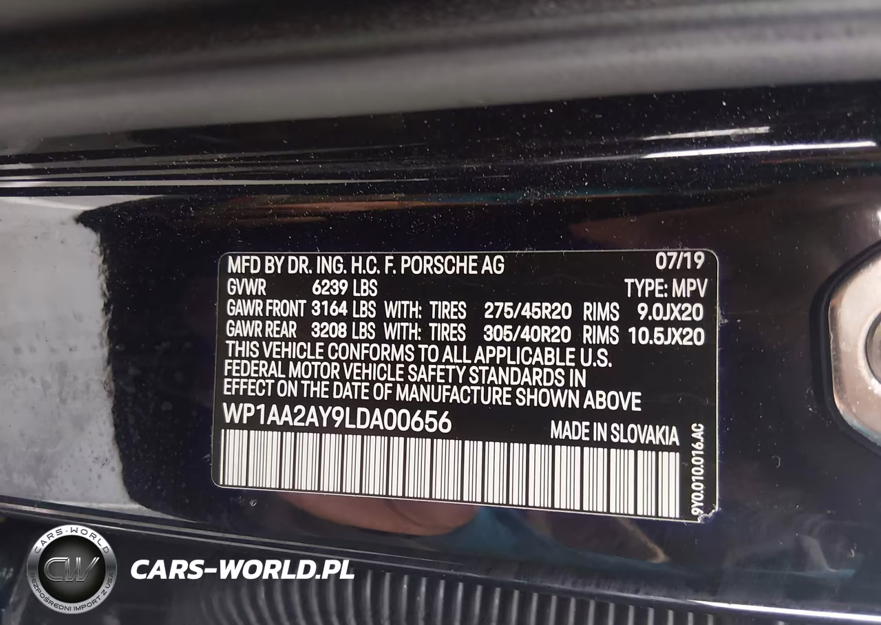 2020 Porsche Cayenne VIN:WP1AA2AY9LDA00656 - 9