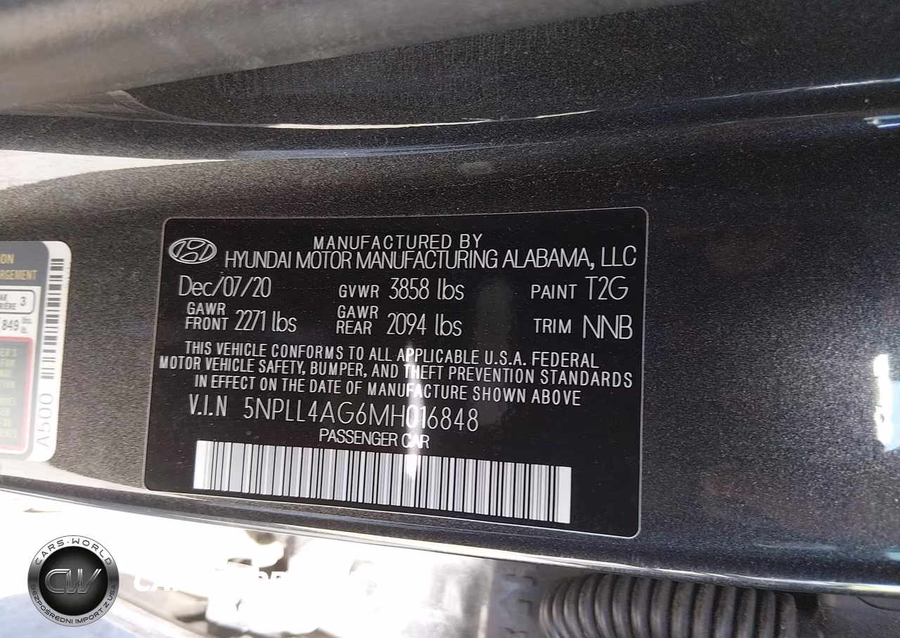 2021 Hyundai Elantra Se VIN:5NPLL4AG6MH016848 - 9