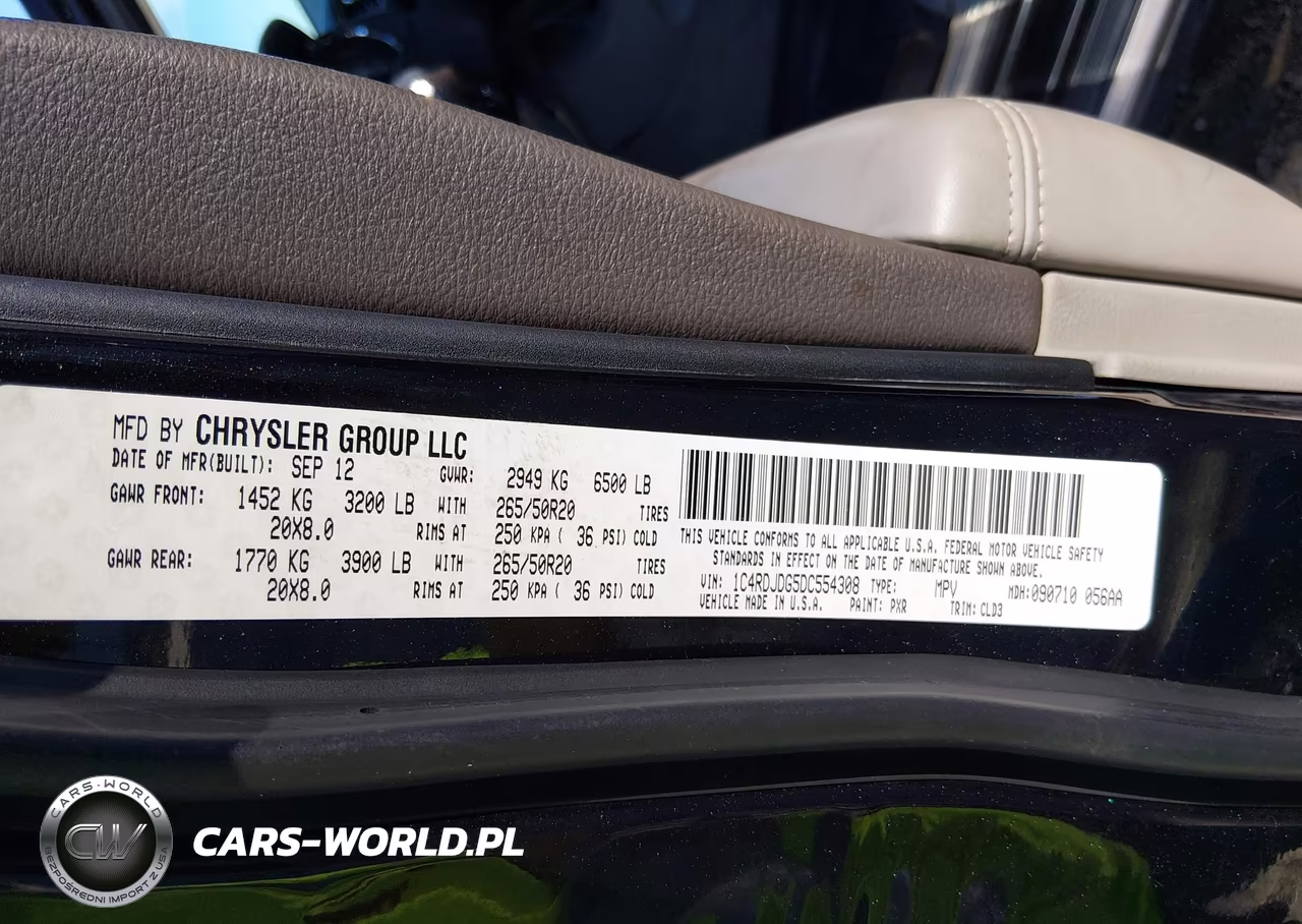 2013 Dodge Durango Crew VIN:1C4RDJDG5DC554308 - 9