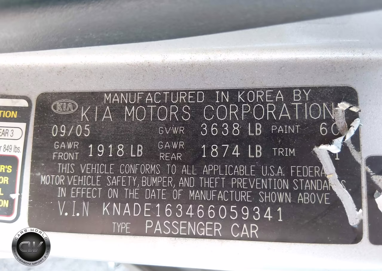 2006 Kia Rio5 Sx VIN:KNADE163466059341 - 9