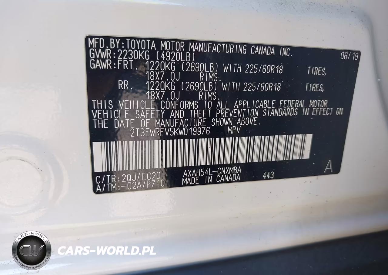 2019 Toyota Rav4 Hybrid Xse VIN:2T3EWRFV5KW019976 - 9