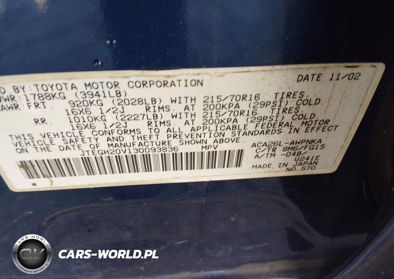 2003 Toyota Rav4 VIN:JTEGH20V130093836 - 9