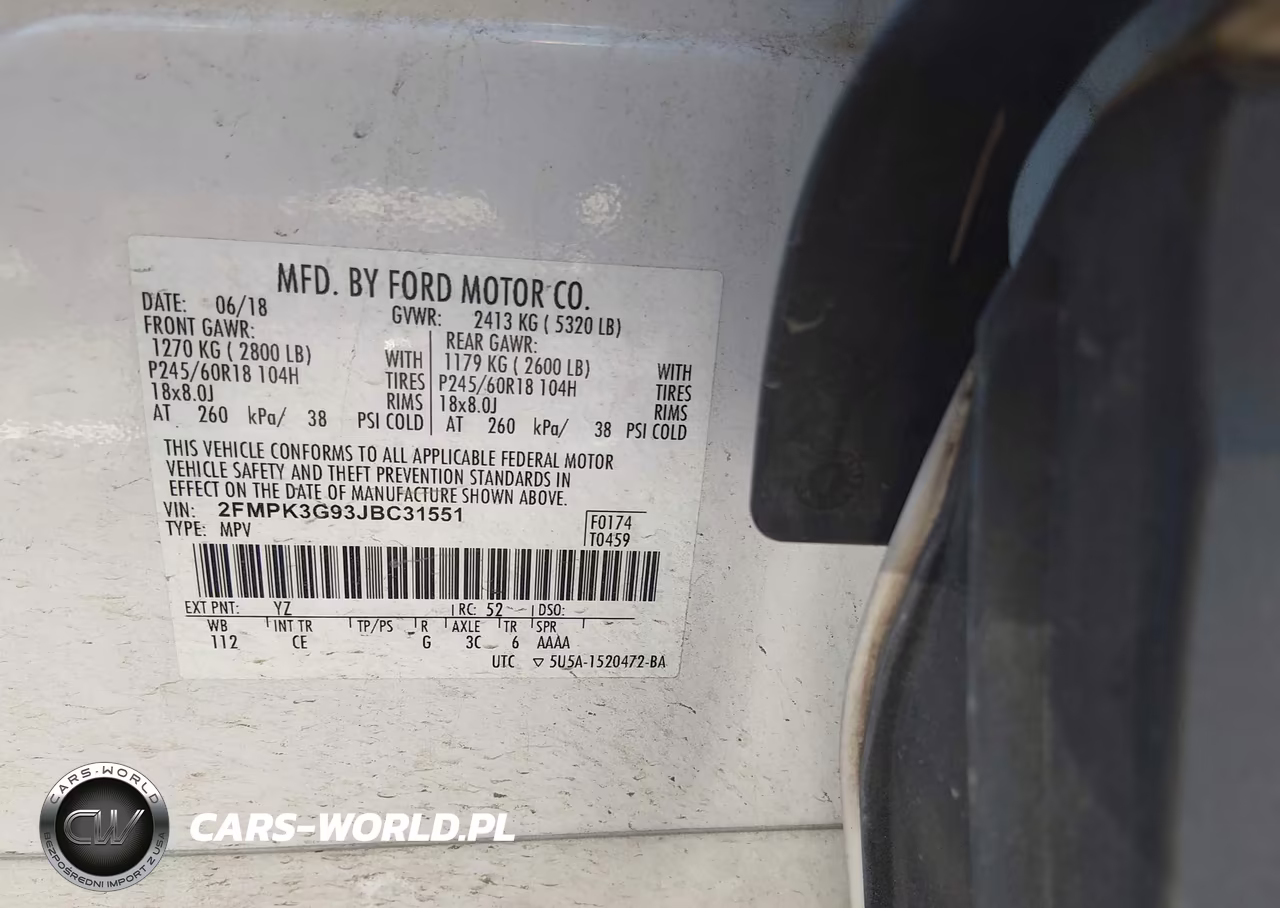 2018 Ford Edge Se VIN:2FMPK3G93JBC31551 - 9