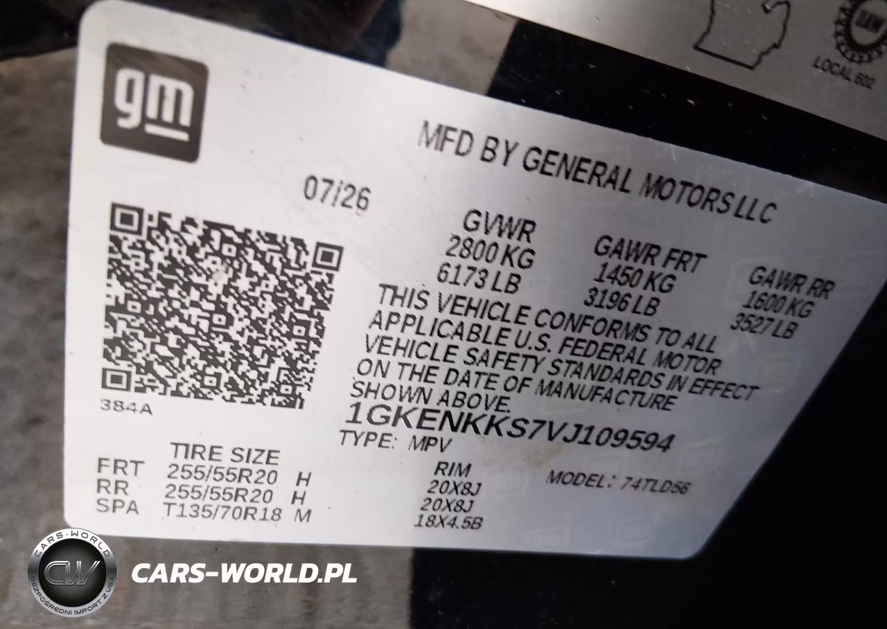2027 GMC Acadia VIN:1GKENKKS7VJ109594 - 9