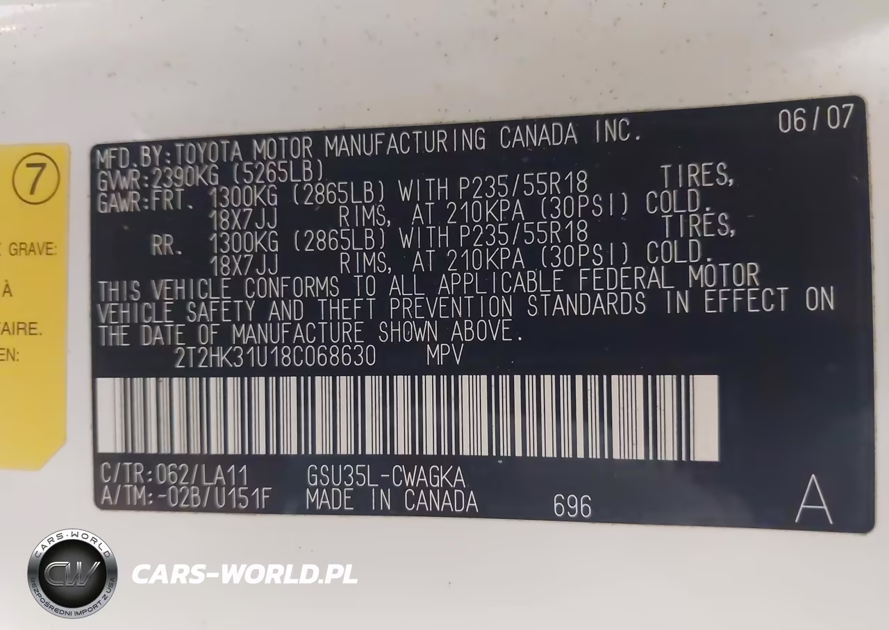 2008 Lexus Rx 350 VIN:2T2HK31U18C068630 - 9
