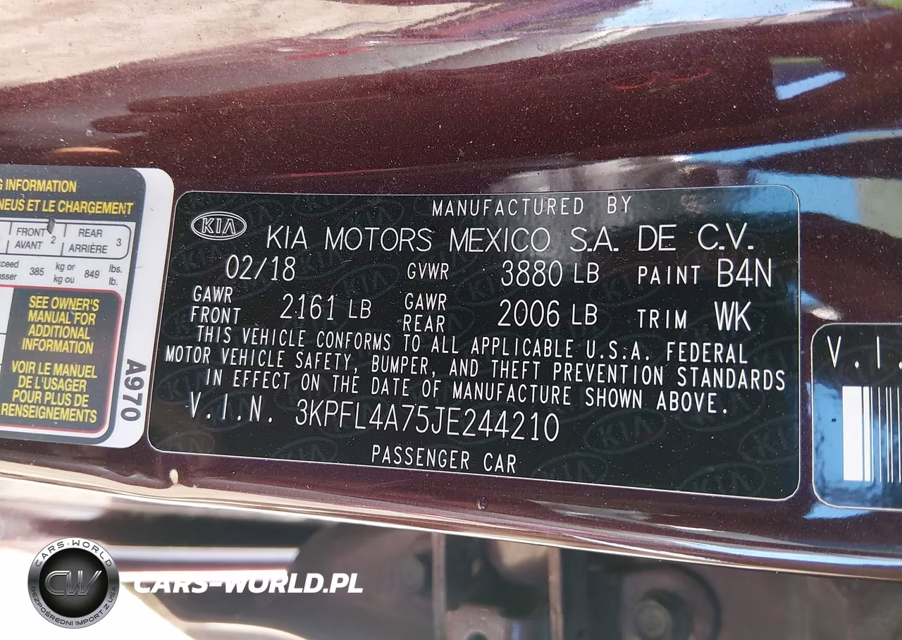 2018 Kia Forte Lx VIN:3KPFL4A75JE244210 - 9