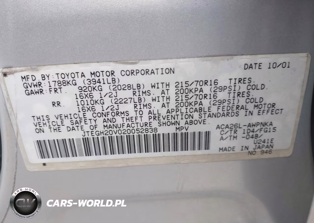 2002 Toyota Rav4 VIN:JTEGH20V020052838 - 9