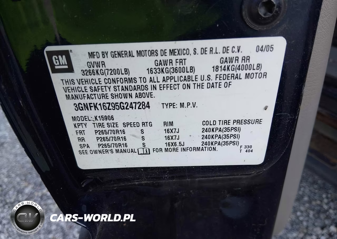 2005 Chevrolet Suburban 1500 Ls VIN:3GNFK16Z95G247284 - 9