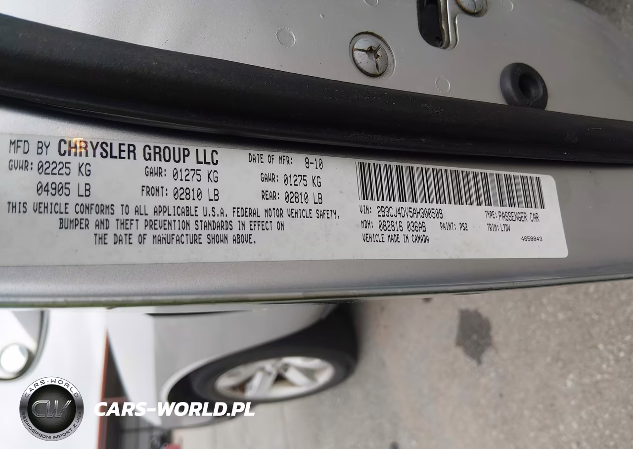 2010 Dodge Challenger Se VIN:2B3CJ4DV5AH300509 - 9