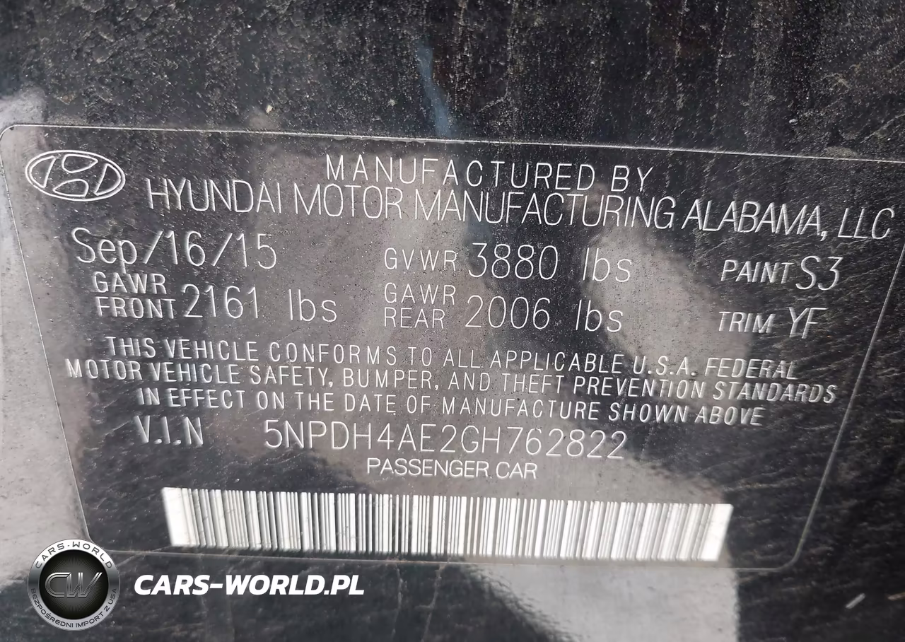 2016 Hyundai Elantra Value Edition VIN:5NPDH4AE2GH762822 - 9
