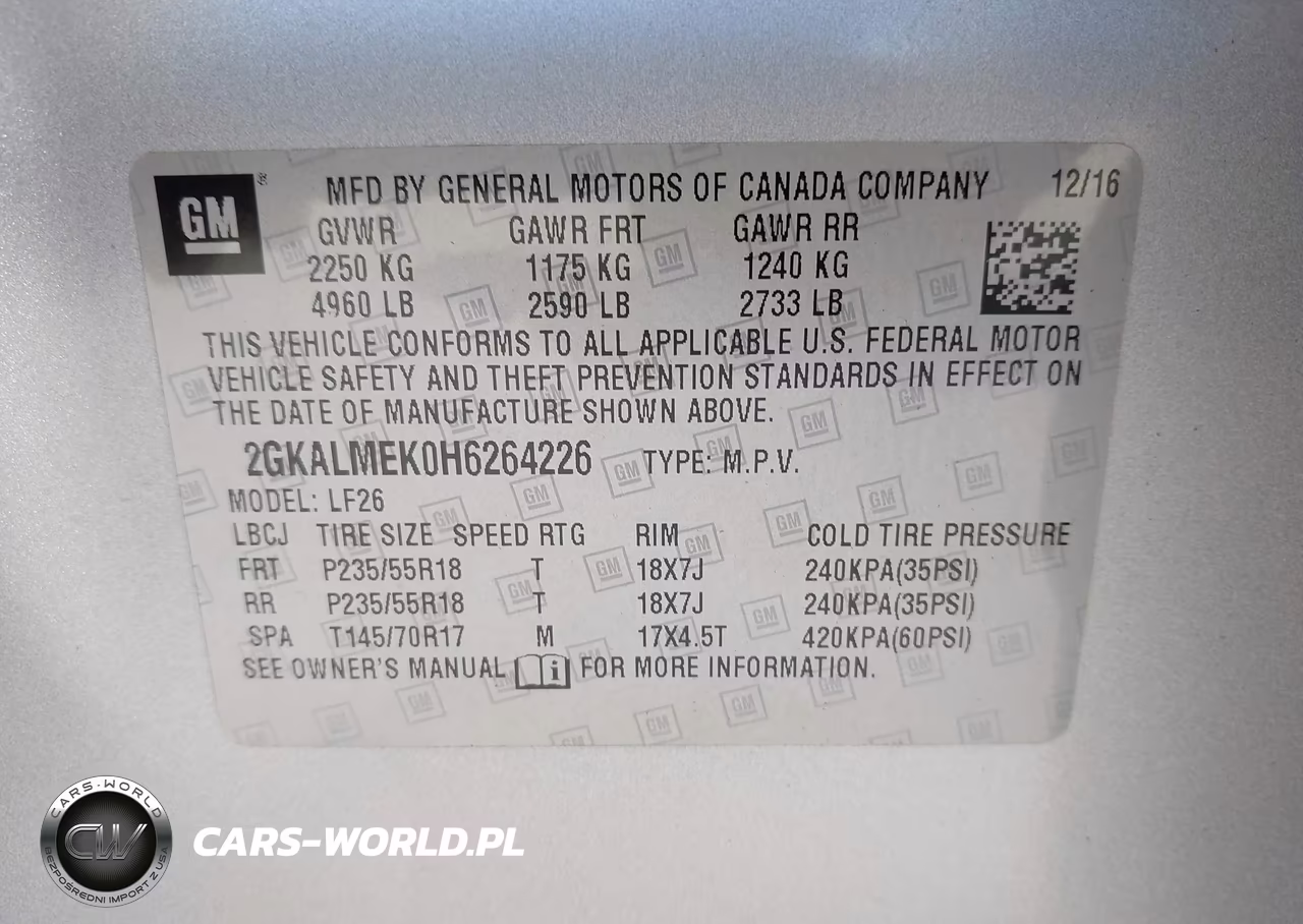 2017 GMC Terrain Sle-1 VIN:2GKALMEK0H6264226 - 9