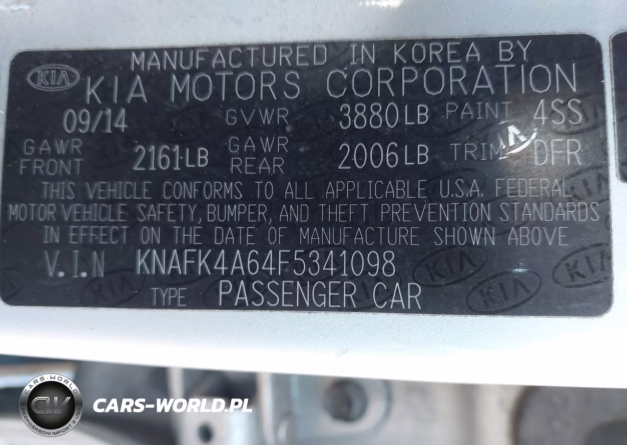 2015 Kia Forte Lx VIN:KNAFK4A64F5341098 - 9
