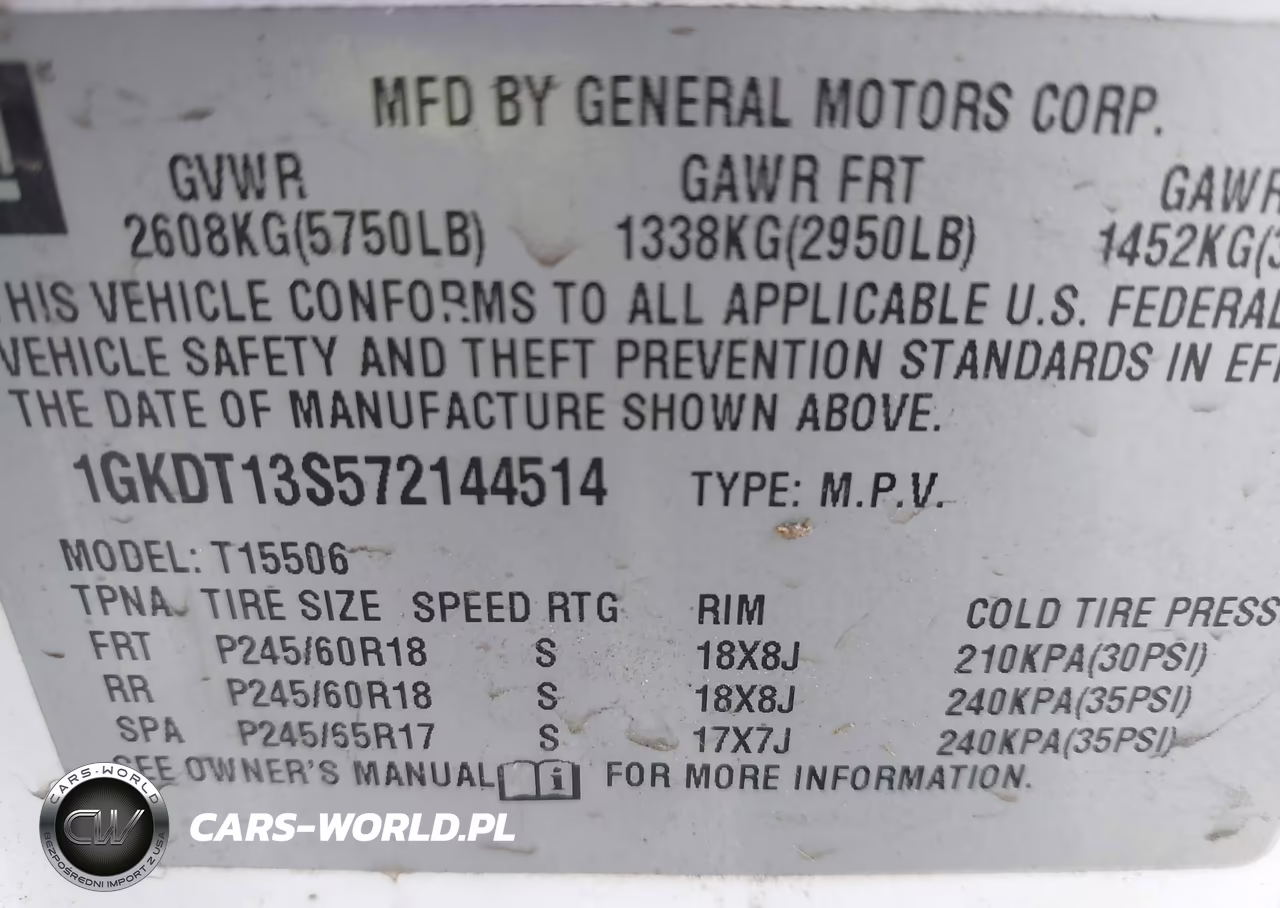 2007 GMC Envoy Sle VIN:1GKDT13S572144514 - 9