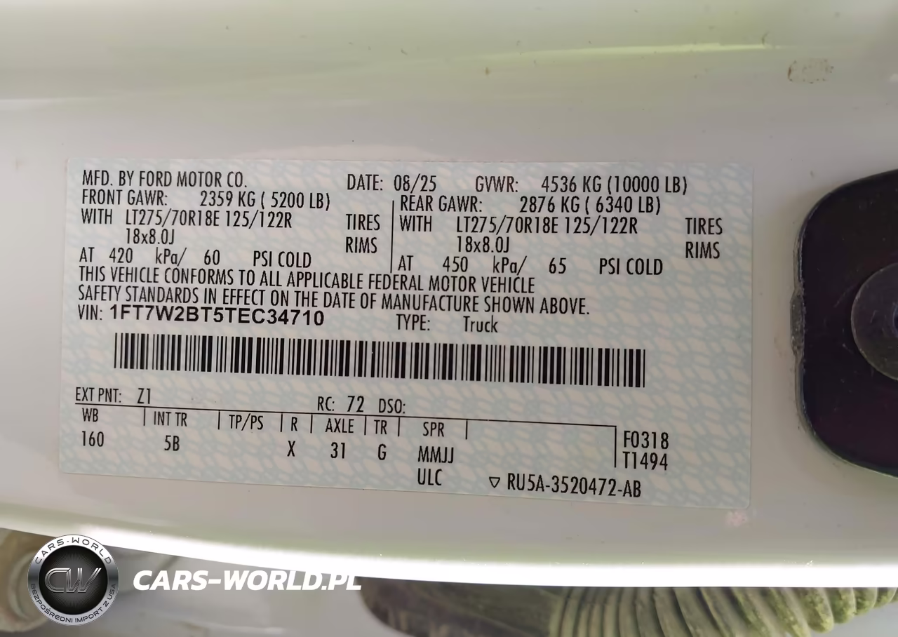 2026 Ford F-250 Lariat VIN:1FT7W2BT5TEC34710 - 9
