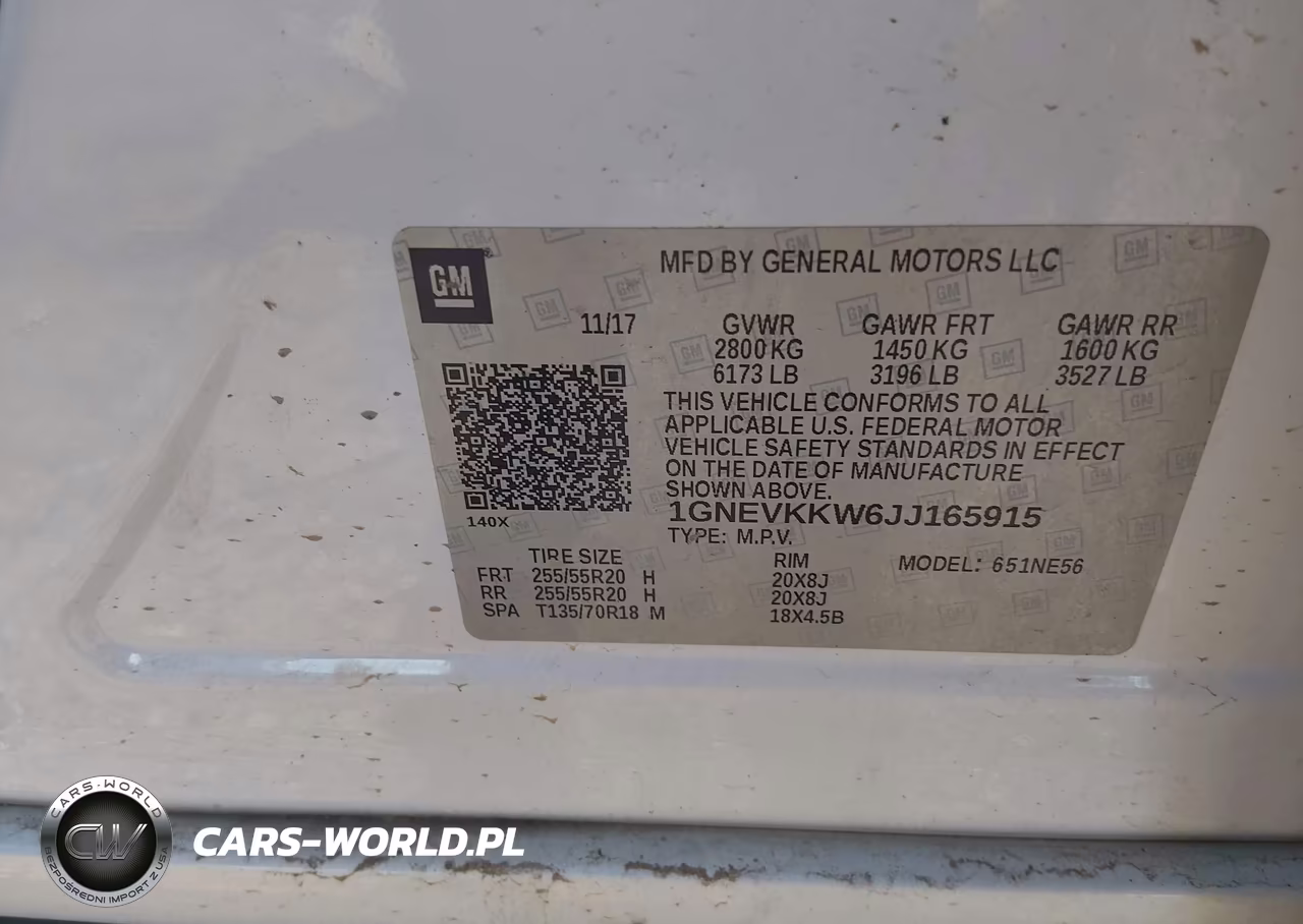 2018 Chevrolet Traverse High Country VIN:1GNEVKKW6JJ165915 - 9
