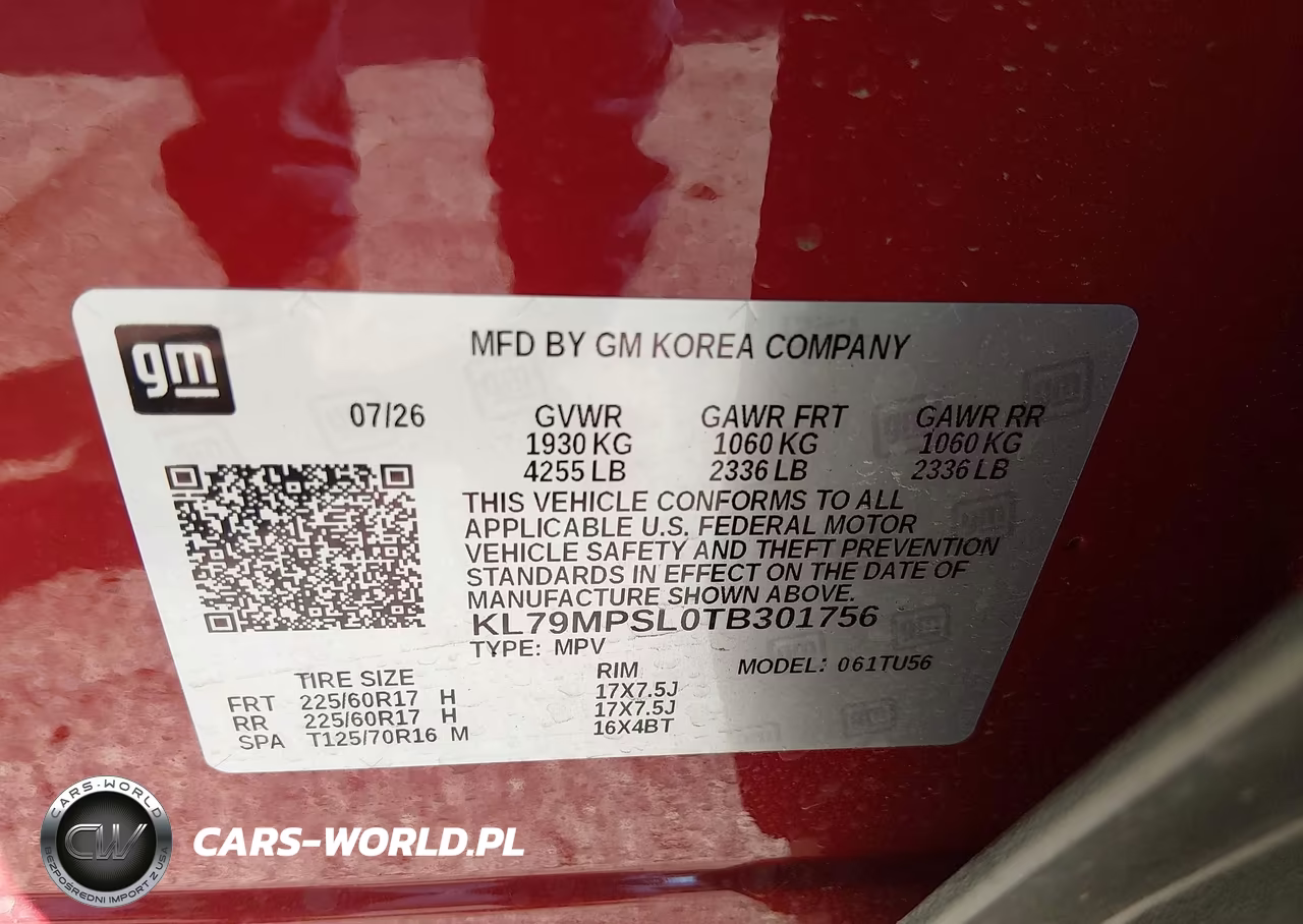 2026 Chevrolet Trailblazer Fwd Lt VIN:KL79MPSL0TB301756 - 9