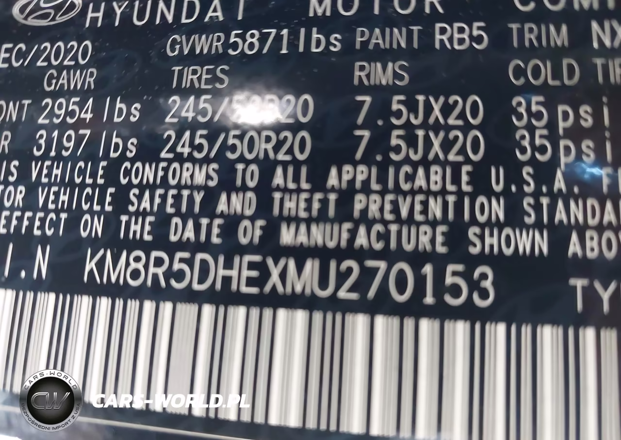 2021 Hyundai Palisade Limited VIN:KM8R5DHEXMU270153 - 9
