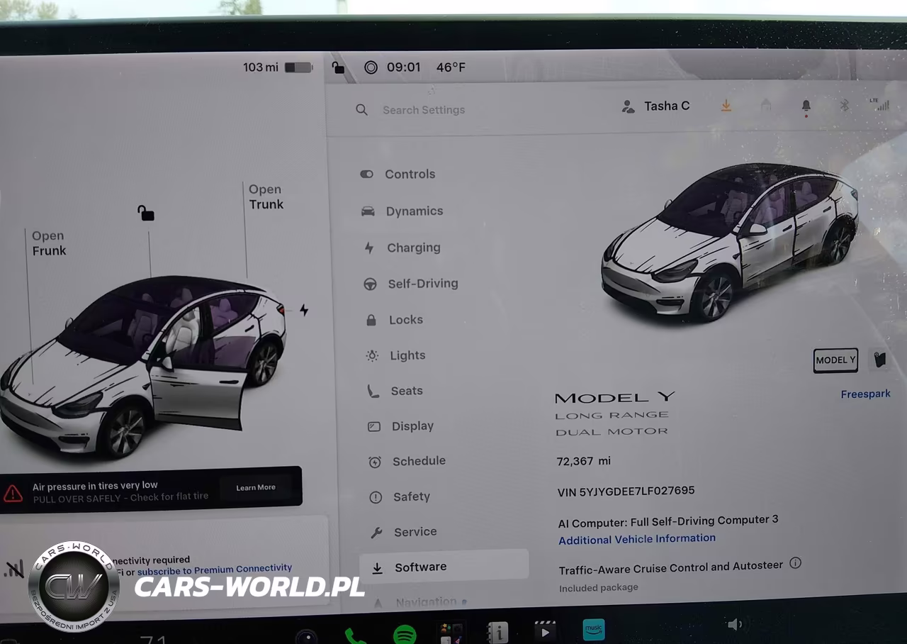 2020 Tesla Model Y Long Range Dual Motor All-Wheel Drive VIN:5YJYGDEE7LF027695 - 7