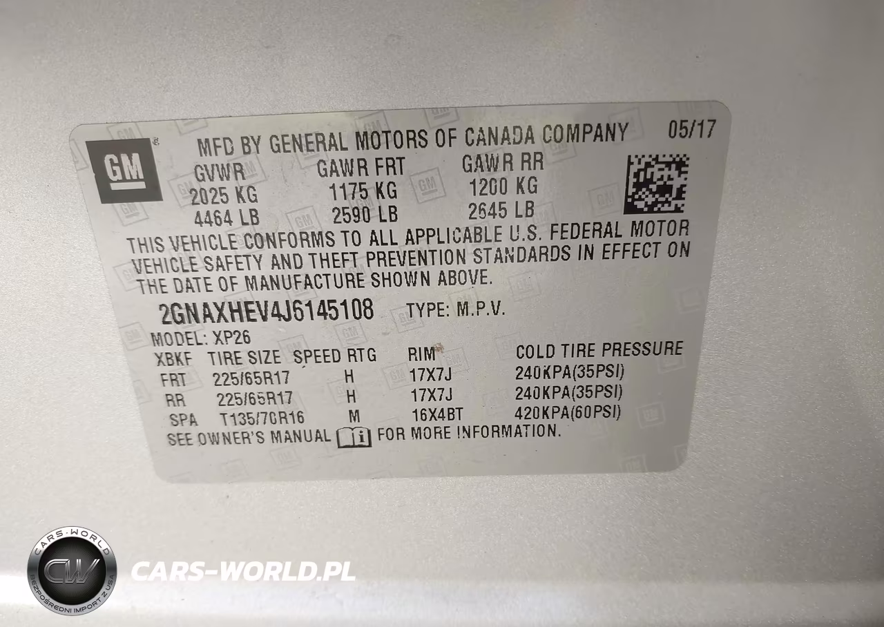 2018 Chevrolet Equinox Ls VIN:2GNAXHEV4J6145108 - 9
