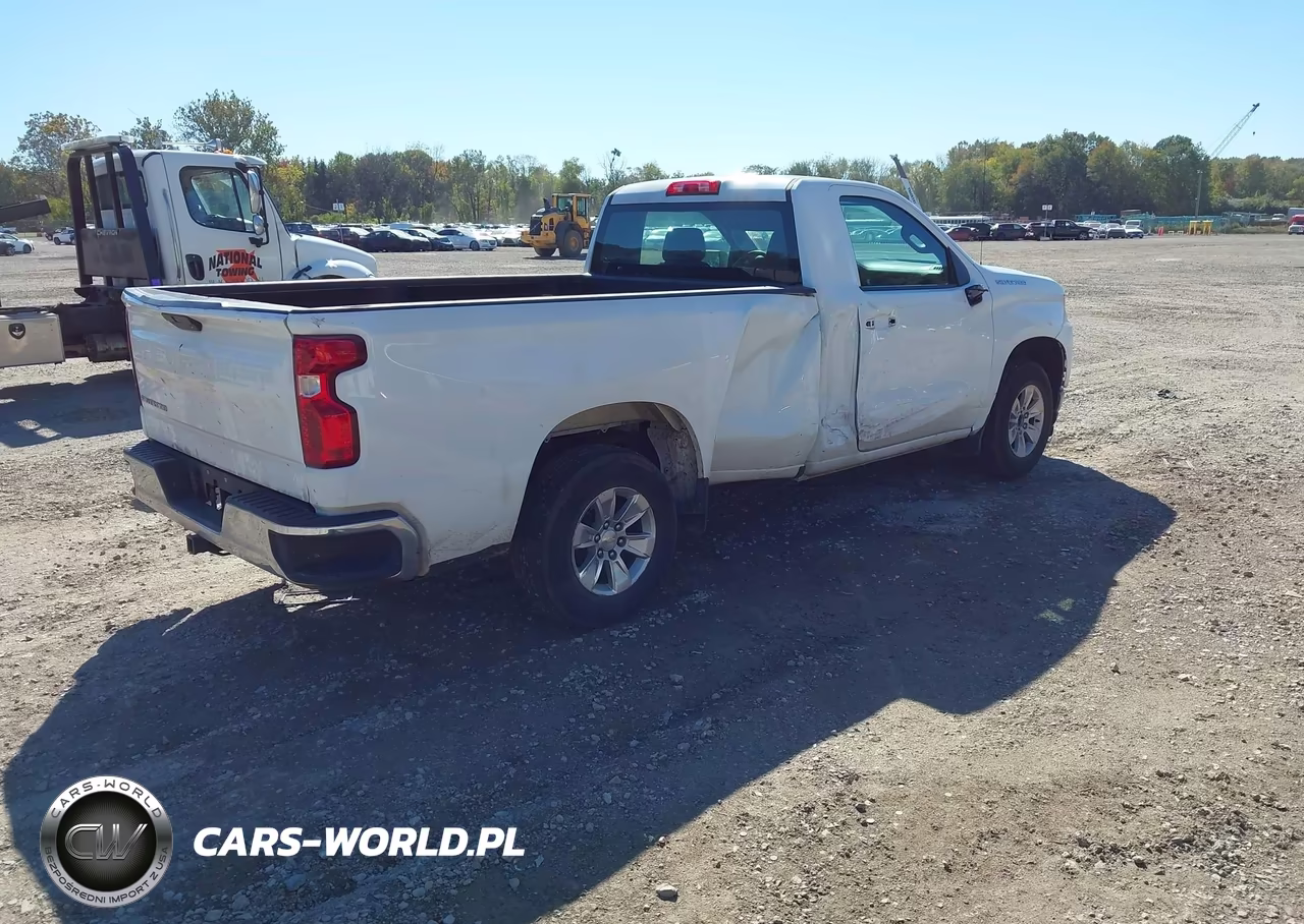2021 Chevrolet Silverado 1500 2Wd Long Bed Wt VIN:3GCNWAEF6MG294948 - 4