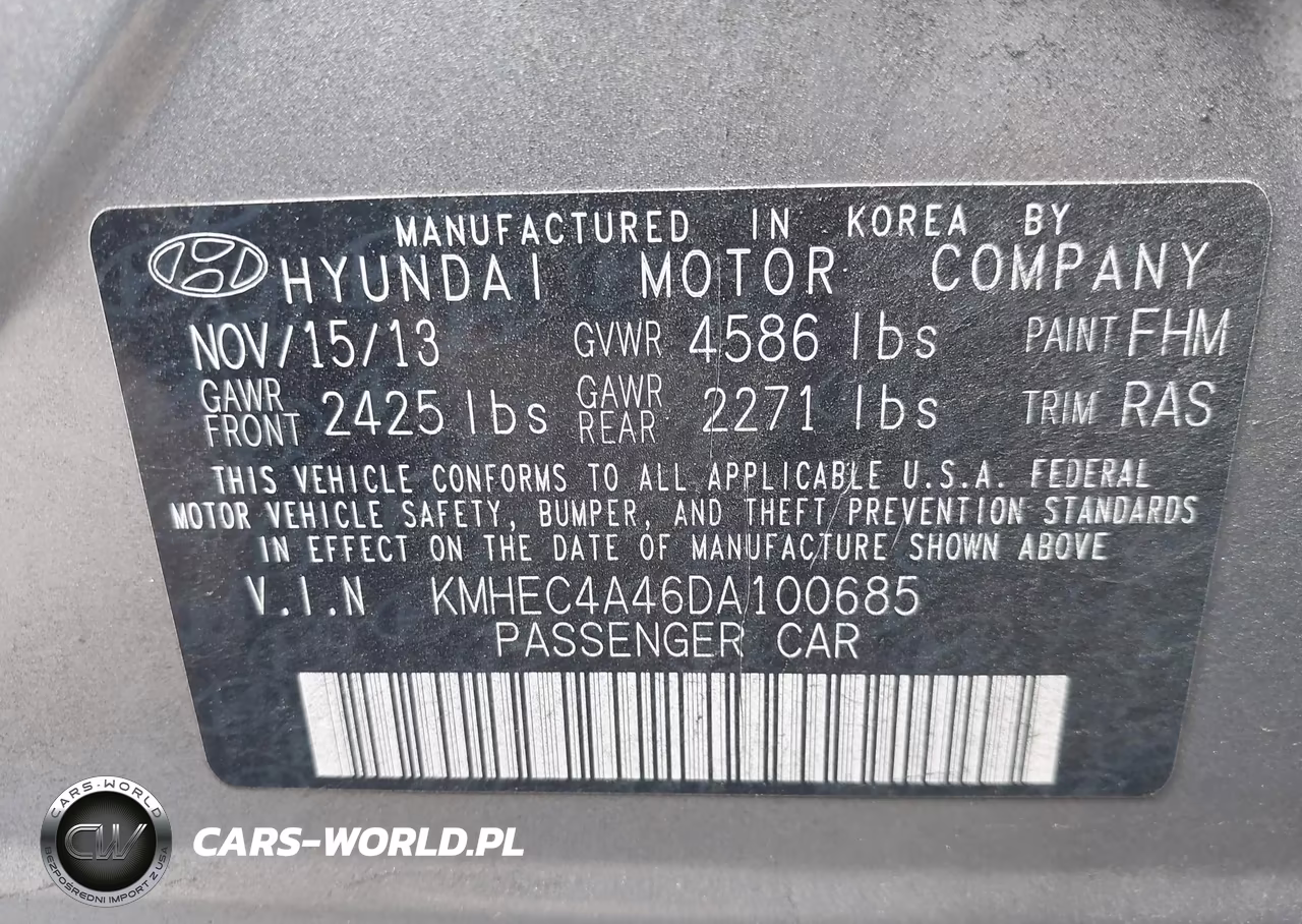 2013 Hyundai Sonata Hybrid Limited VIN:KMHEC4A46DA100685 - 9