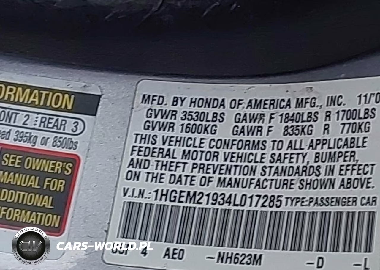 2004 Honda Civic Ex VIN:1HGEM21934L017285 - 9