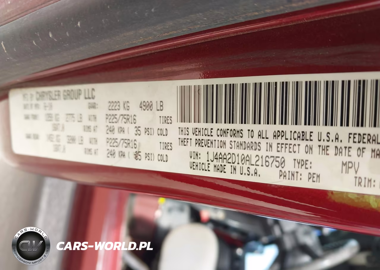 2010 Jeep Wrangler Sport VIN:1J4AA2D10AL216750 - 9