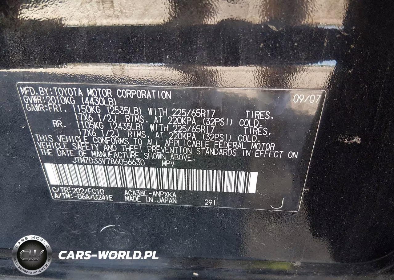 2008 Toyota Rav4 VIN:JTMZD33V786056630 - 9