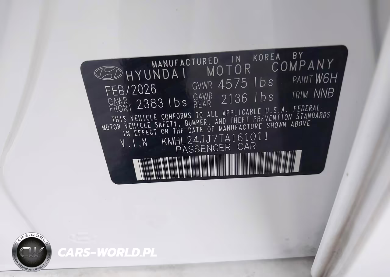 2026 Hyundai Sonata Hybrid Blue VIN:KMHL24JJ7TA161011 - 9