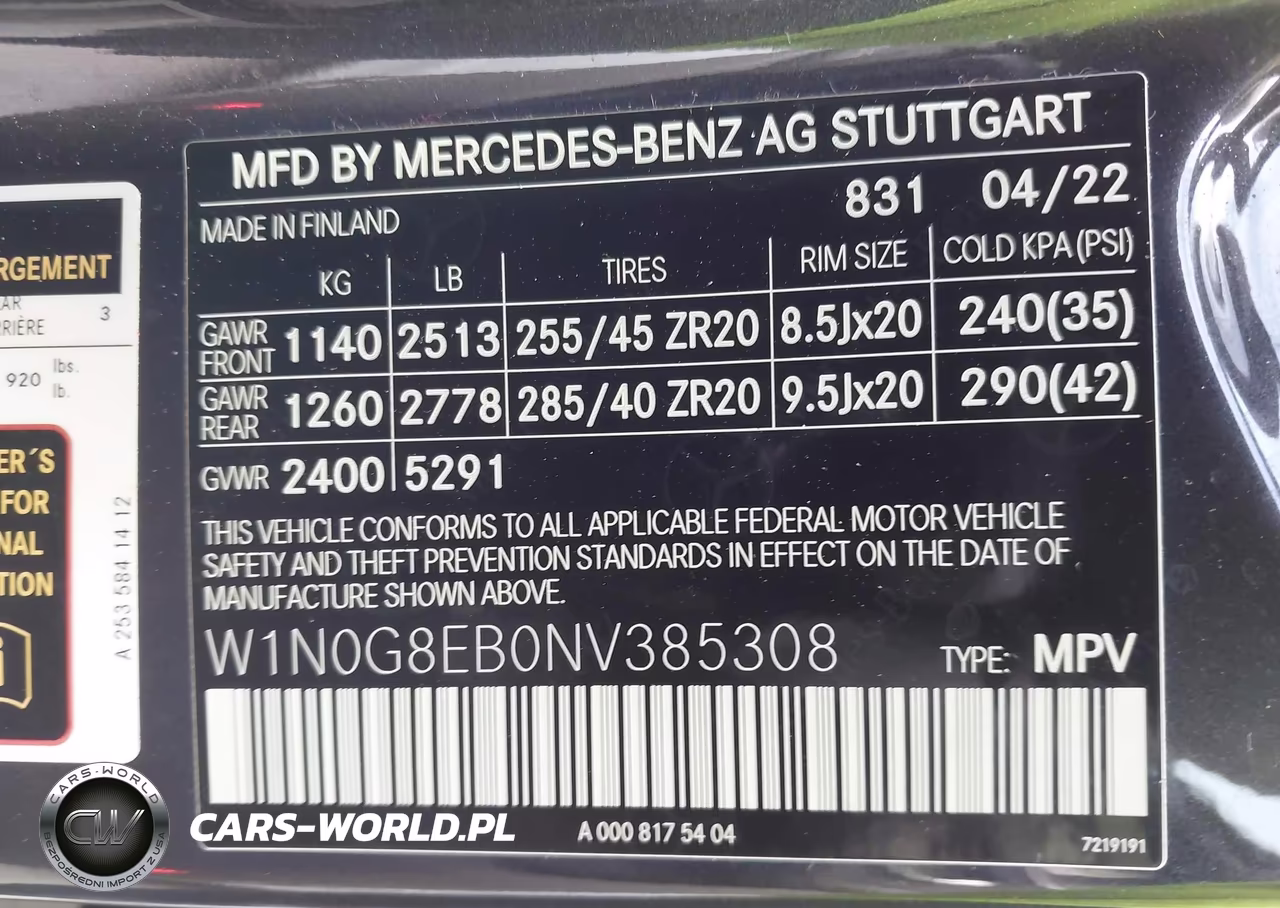 2022 Mercedes-Benz Glc 300 4Matic Suv VIN:W1N0G8EB0NV385308 - 9