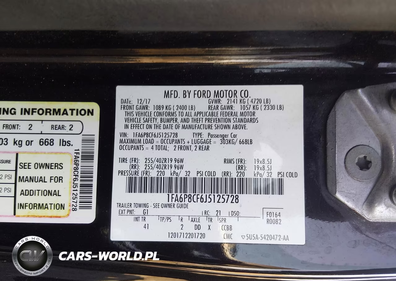 2018 Ford Mustang Gt Premium VIN:1FA6P8CF6J5125728 - 9