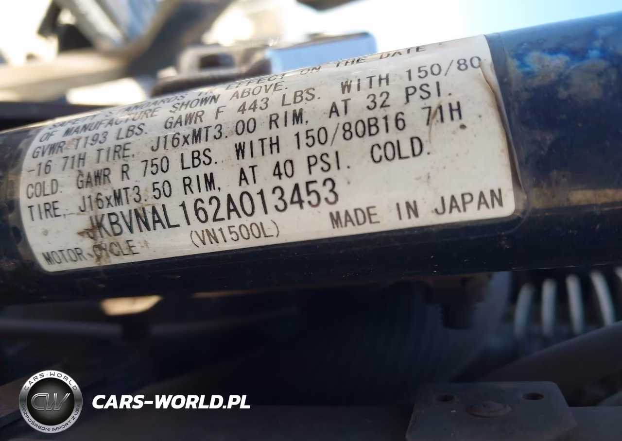 2002 Kawasaki Vn1500 L VIN:JKBVNAL162A013453 - 10