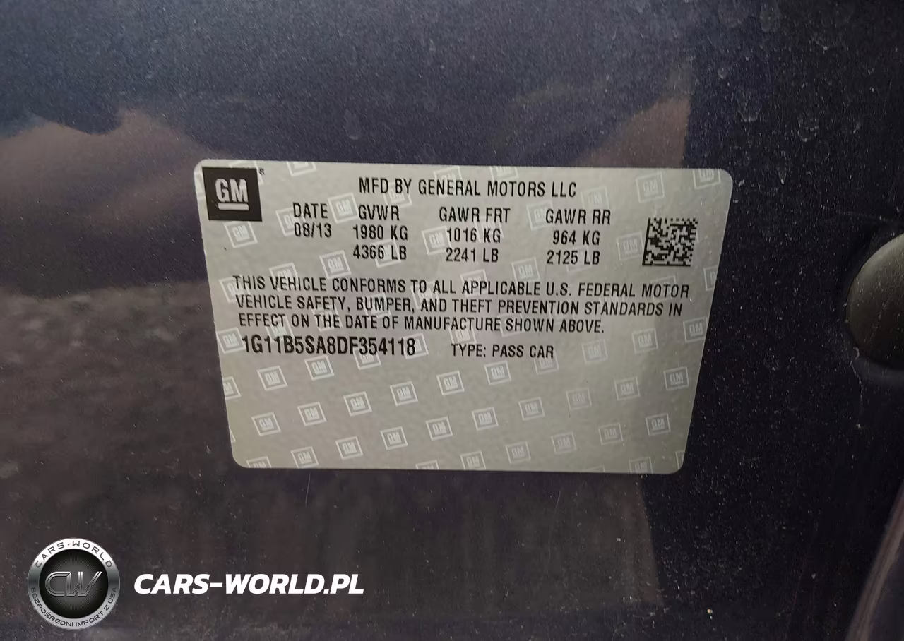 2013 Chevrolet Malibu 1Ls VIN:1G11B5SA8DF354118 - 9