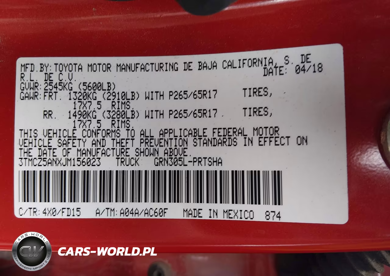 2018 Toyota Tacoma Trd Sport VIN:3TMCZ5ANXJM156023 - 9