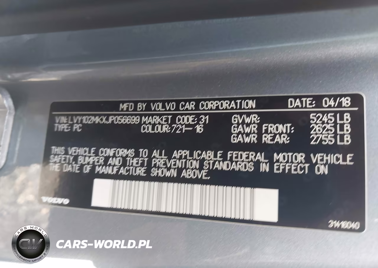 2018 Volvo S90 T5 Momentum VIN:LVY102MKXJP056699 - 9